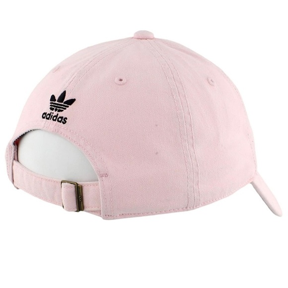 adidas Originals Women's Relaxed Plus Adjustable Strapback Pink Cotton Cap Hat - Picture 3 of 10